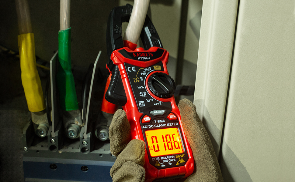 Strommesszange Multimeter Kaiweets HT206D mit Spitzentechnologie